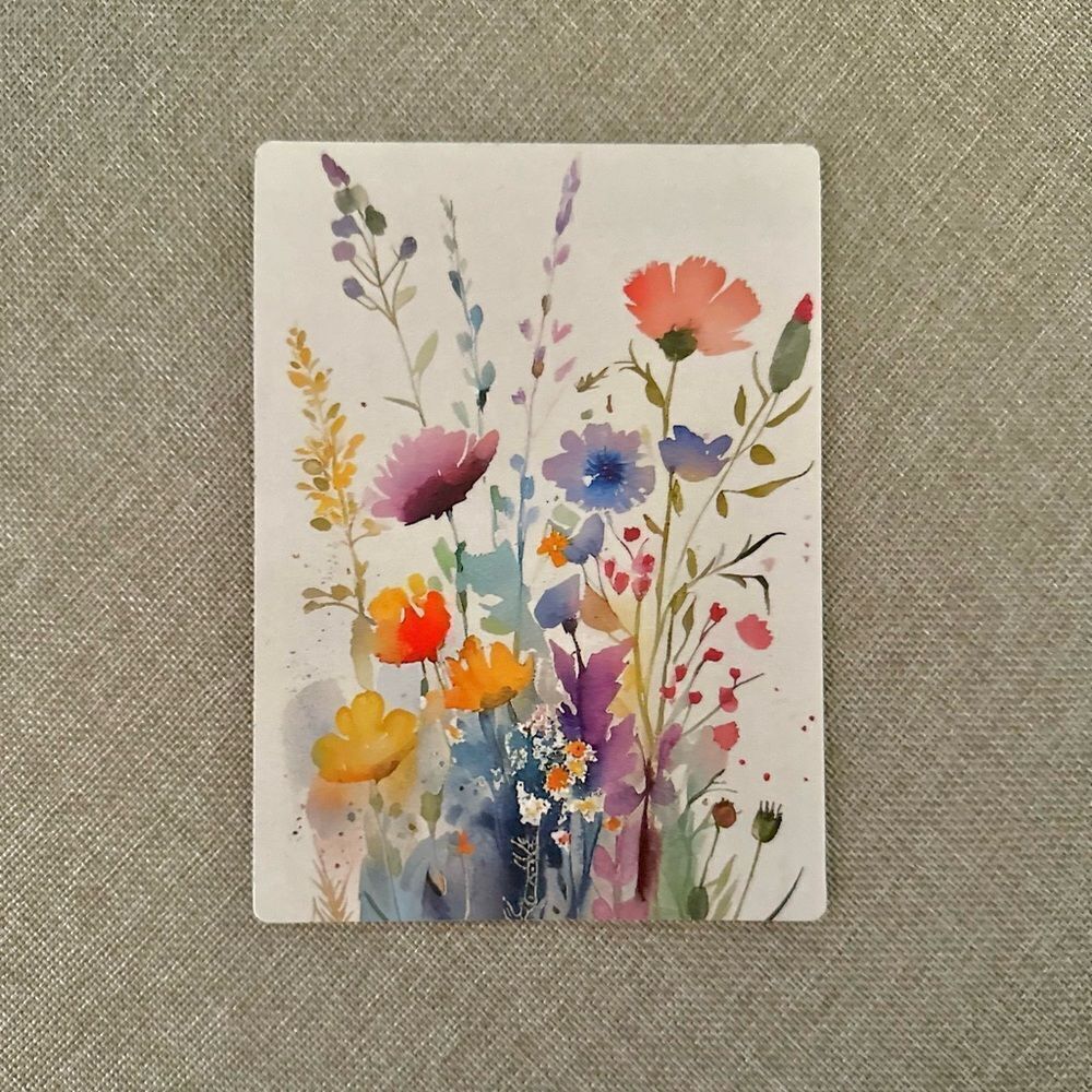 Wildflowers Watercolor Flower Magnet - Picture 2 of 3